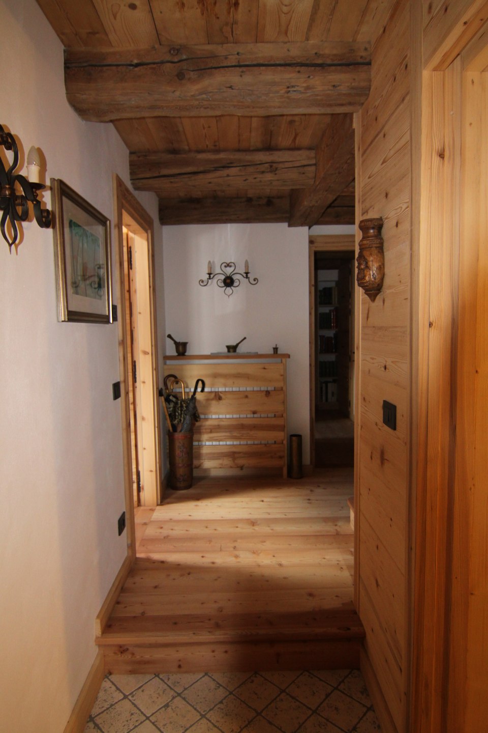 ingresso Chalet di montagna_falegnameria Bariza