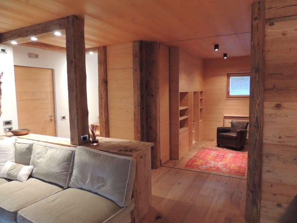 chalet di montagna area relax_falegnameria Bariza
