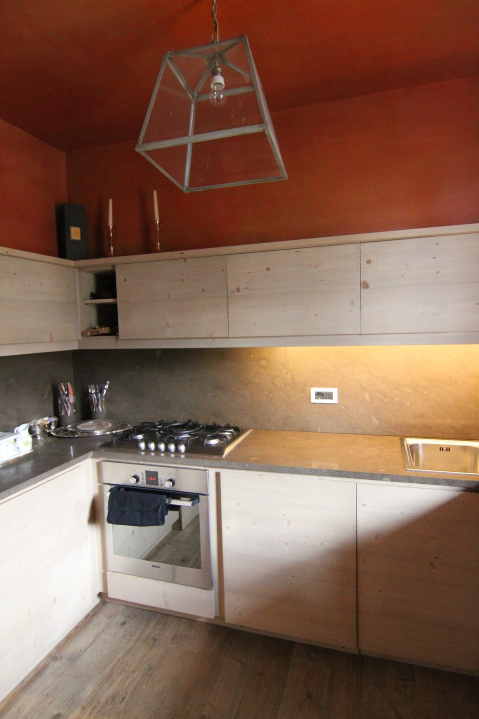 cucina su misura in legno_falegnameria Bariza