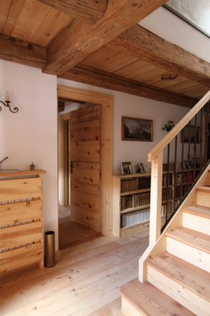 Chalet in legno ingresso_falegnameria Bariza